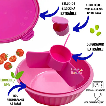 Poke Bowl Yumbox - Guava Pink - Rosa - Yumbox