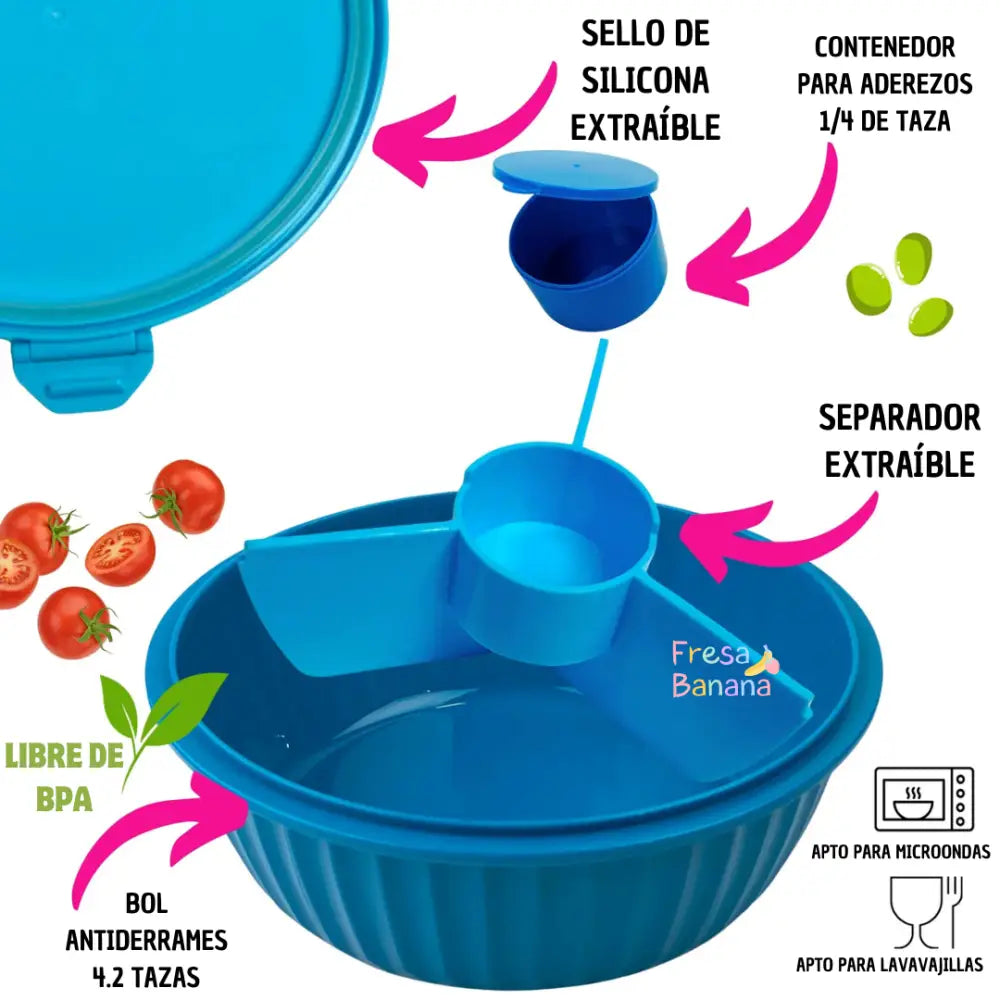 Poke Bowl Yumbox - Lagoon Blue - Azul - Yumbox