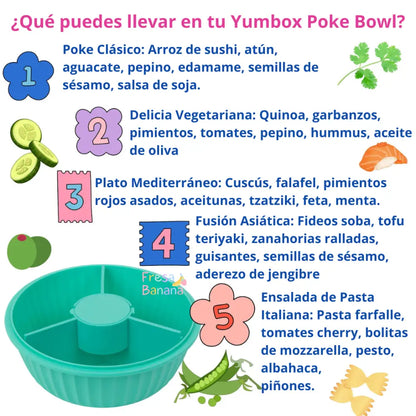 Poke Bowl Yumbox - Paradise Aqua - Aqua - Yumbox