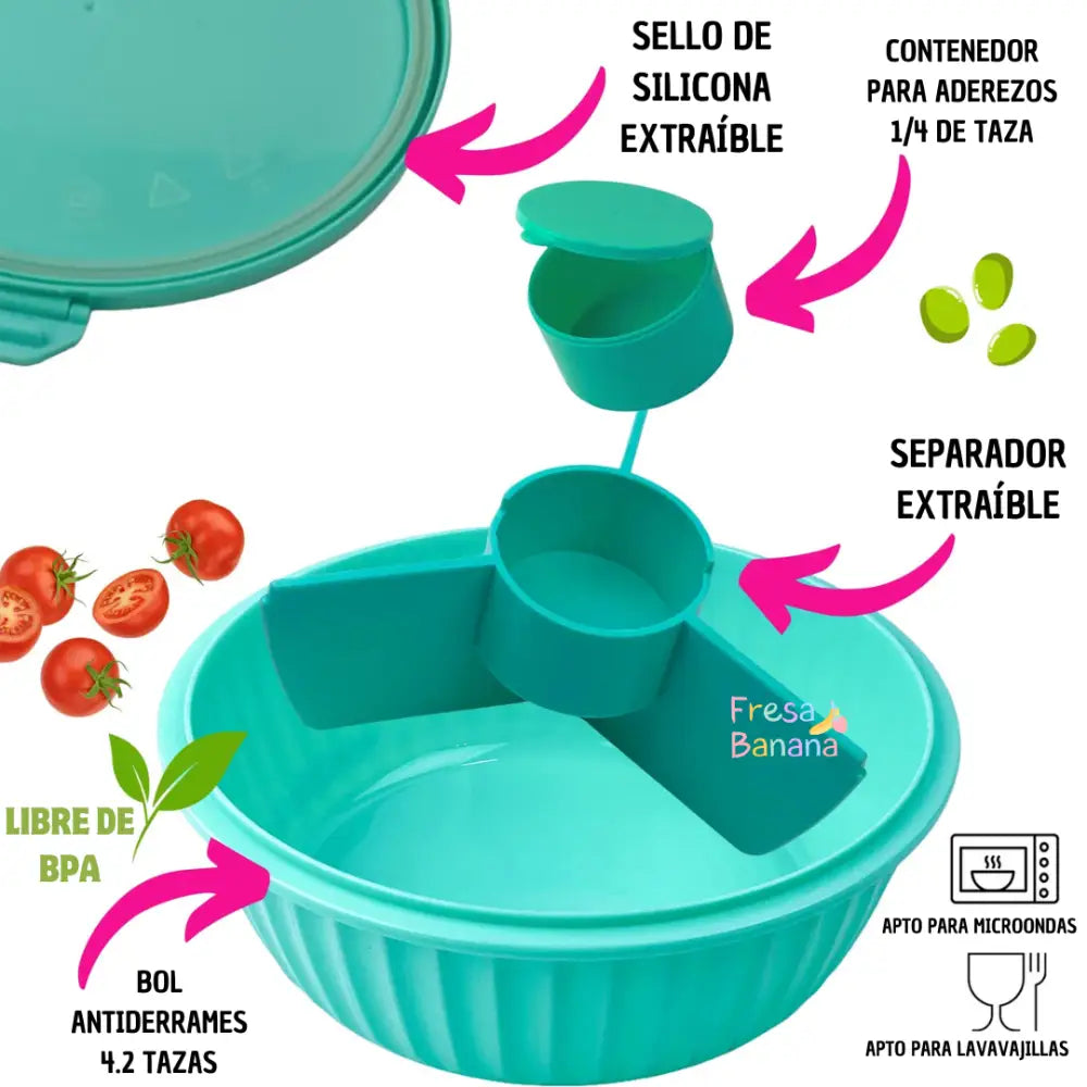 Poke Bowl Yumbox - Paradise Aqua - Aqua - Yumbox