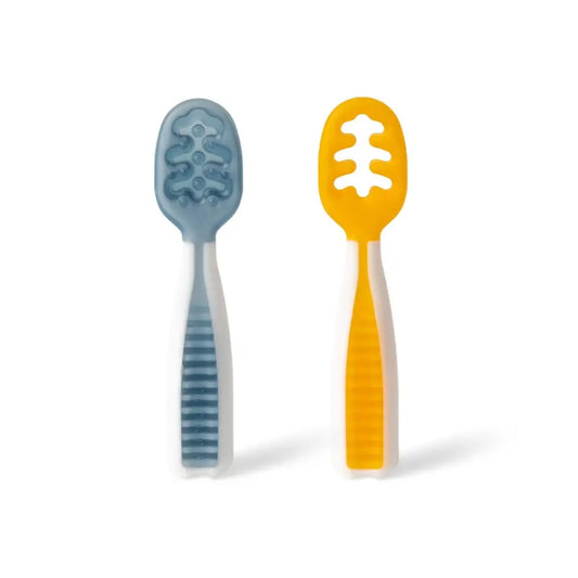 Pre-Cucharas NumNum Set de 2 - Azul & Naranja - Naranja -