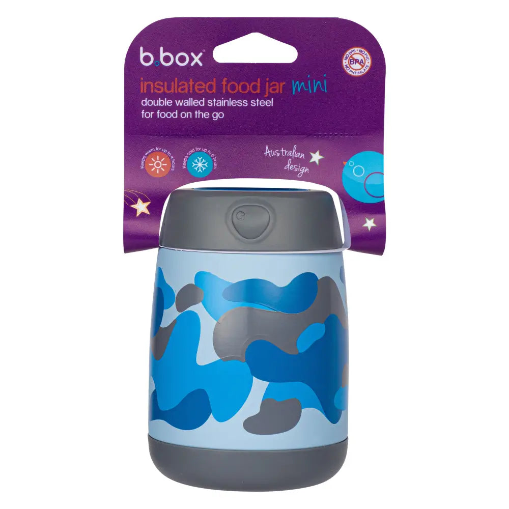 Termo para Sólidos Mini B.Box - Blue Camo - Azul - B.Box